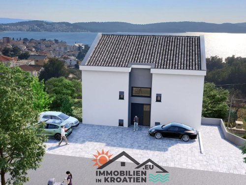 Wohnungen im Bau auf Čiovo am Meer